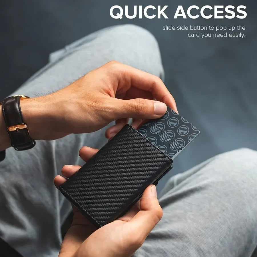 Varaken™ Carbon Fiber RFID Pop-Up Wallet