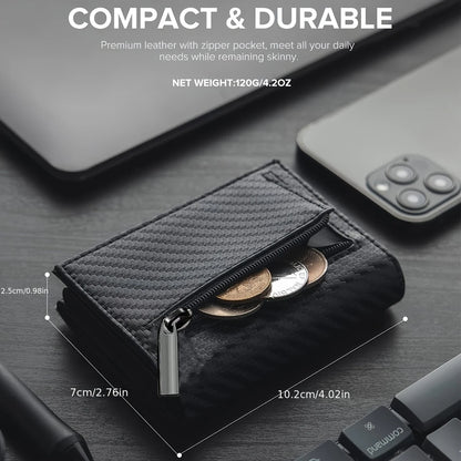 Varaken™ Carbon Fiber RFID Pop-Up Wallet